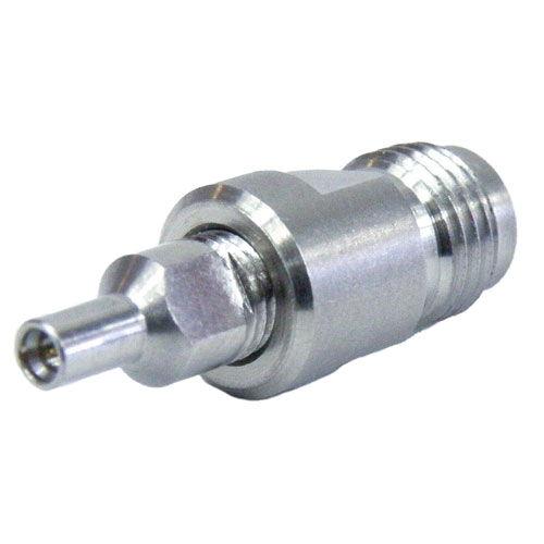 1.85mm Female (Jack) to G3PO Male (Plug) Full Detent Adapter, Passivated Stainless Steel Body, 1.33 VSWR SM8954