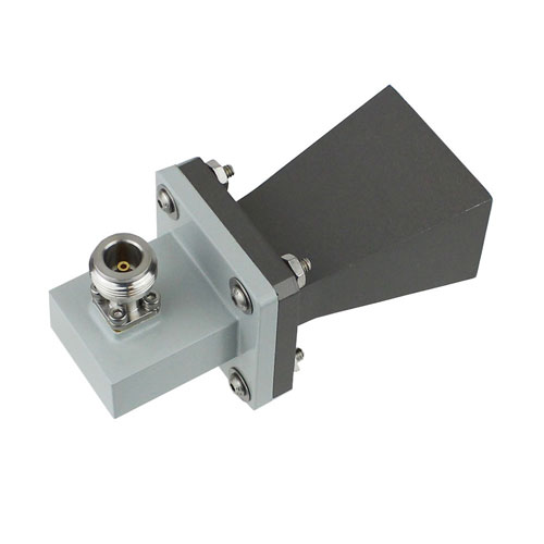 WR-112 Standard Gain Horn With N Female Input and 10 dB Typical Gain Operating Within 7.05 GHz to 10 GHz Frequency Range SMH1112NR-10