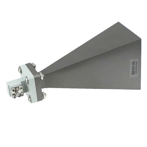 WR-51 Standard Gain Horn With SMA Female Input and 20 dB Typical Gain Operating Within 15 GHz to 22 GHz Frequency Range SMH151SR-20B