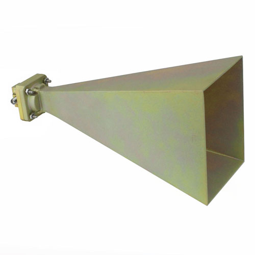 WR-75 Standard Gain Horn With SMA Female Input and 20 dB Typical Gain Operating Within 10 GHz to 15 GHz Frequency Range SMH175SR-20