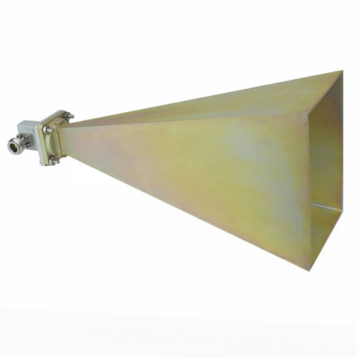 WR-90 Standard Gain Horn With N Female Input and 20 dB Typical Gain Operating Within 8.2 GHz to 12.4 GHz Frequency Range SMH190NR-20