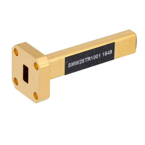 Instrumentation Grade WR-28 Waveguide Termination 5 Watts With a 26.5 GHz to 40 GHz Frequency Range in Brass SMW28TR1001