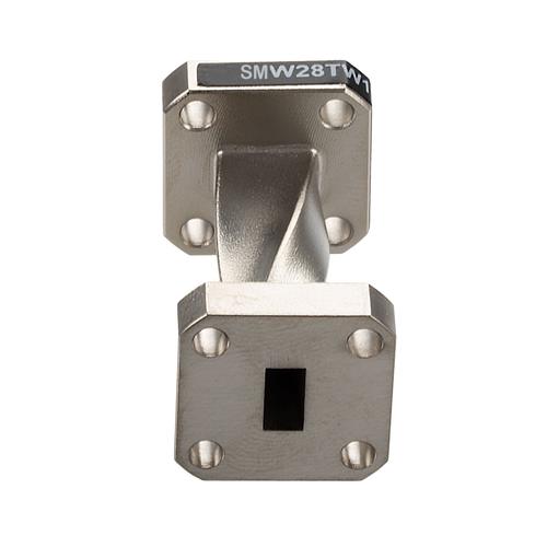 WR-28 90 Degree Waveguide Twist Using a UG-599/U Flange And a 26.5 GHz to 40 GHz Frequency Range SMW28TW1001A