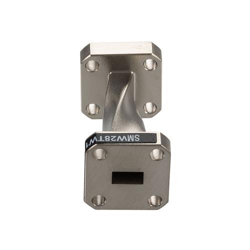 WR-28 90 Degree Waveguide Twist Using a UG-599/U Flange And a 26.5 GHz to 40 GHz Frequency Range SMW28TW1001A