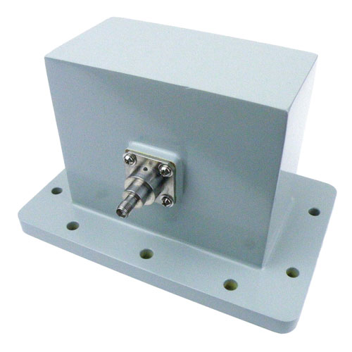 WR-430 to SMA Female Waveguide to Coax Adapter UDR22 Standard with 1.7 GHz to 2.6 GHz in Aluminum SMW430AC