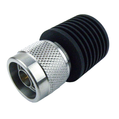 N Male (Plug) Termination (Load) 10 Watts To 18 GHz, Heatsink Body, 1.35 VSWR, 500 Watts Peak Power ST18N-10