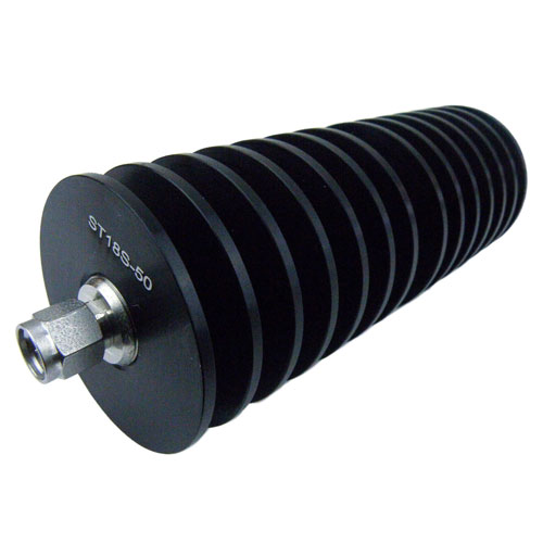 SMA Male (Plug) Termination (Load) 50 Watts To 18 GHz, Aluminum, 1 KWatts Peak Power ST18S-50