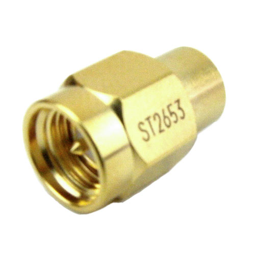 SMA Male (Plug) Termination (Load) 1 Watts To 27 GHz, Gold Plated Stainless Steel, 1.25 VSWR, 250 Watts Peak Power ST2653