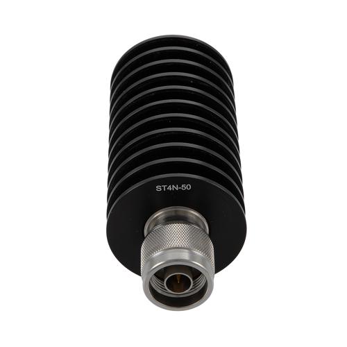N Male (Plug) Termination (Load) 50 Watts To 4 GHz, Heatsink Body, 1.2 VSWR, 5 KWatts Peak Power ST4N-50