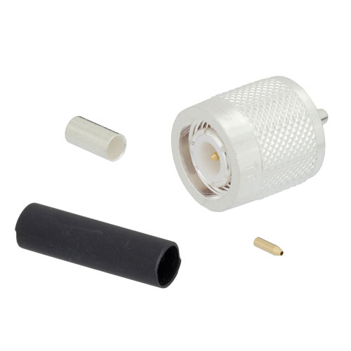 TNC Male (Plug) Connector For LMR-100A-PVC Cable, Crimp/Solder TC-100-TM