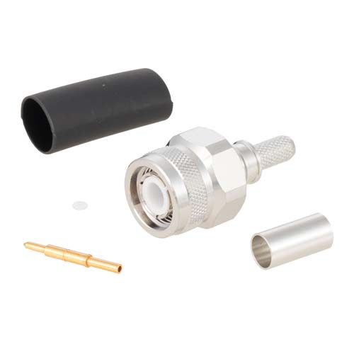 TNC Male (Plug) Connector for LMR-195 Cable, Crimp/Solder TC-195-TM-X