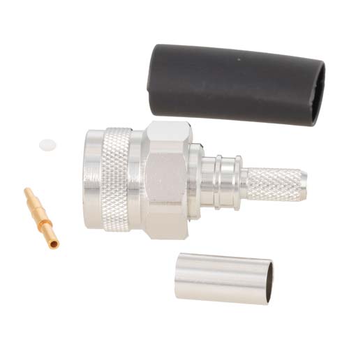 TNC Male (Plug) Connector for LMR-195 Cable, Crimp/Solder TC-195-TM-X