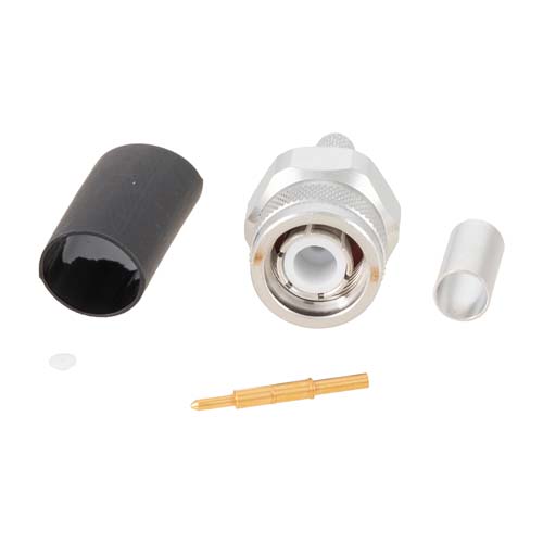 TNC Male (Plug) Connector for LMR-195 Cable, Crimp/Solder TC-195-TM-X