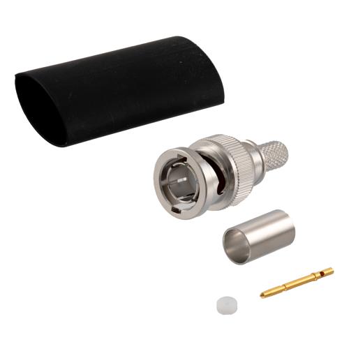 75 Ohm BNC Male Connector Crimp Attachment for LMR-240-75, LMR-240-75-DB, LMR-240-75-FR Cable TC-240-BM-75-X