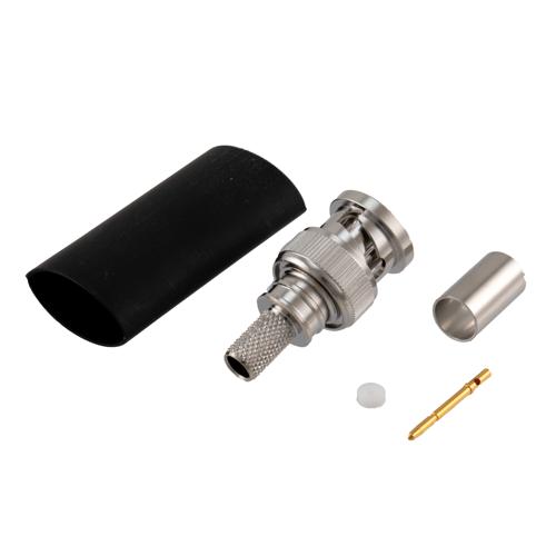 75 Ohm BNC Male Connector Crimp Attachment for LMR-240-75, LMR-240-75-DB, LMR-240-75-FR Cable TC-240-BM-75-X