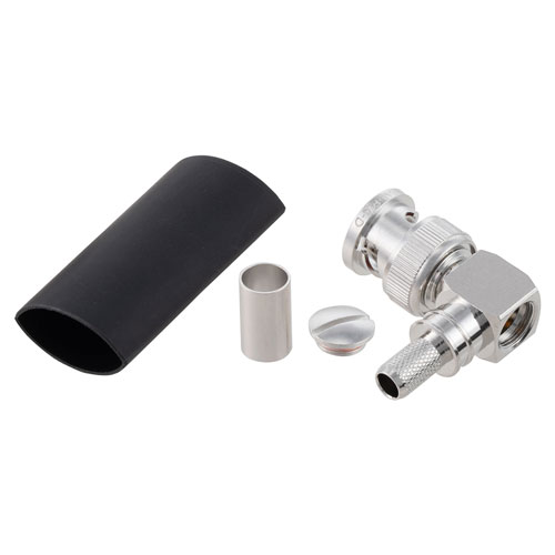RA BNC Male Connector Crimp/Solder Attachment for LMR-240, LMR-240-DB, LMR-240-UF, LMR-240-FR, RG8X Cable TC-240-BM-RA-D