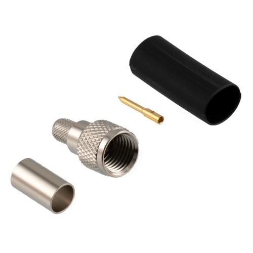 Mini UHF Male Connector Crimp/Solder Attachment for LMR-240, LMR-240-UF, LMR-240-DB, LMR-240-FR Cable TC-240-MUHF