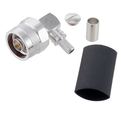RA N Male Connector Crimp/Solder Attachment for LMR-240, LMR-240-DB, LMR-240-UF, LMR-240-FR, RG8X Cable TC-240-NMH-RA-D