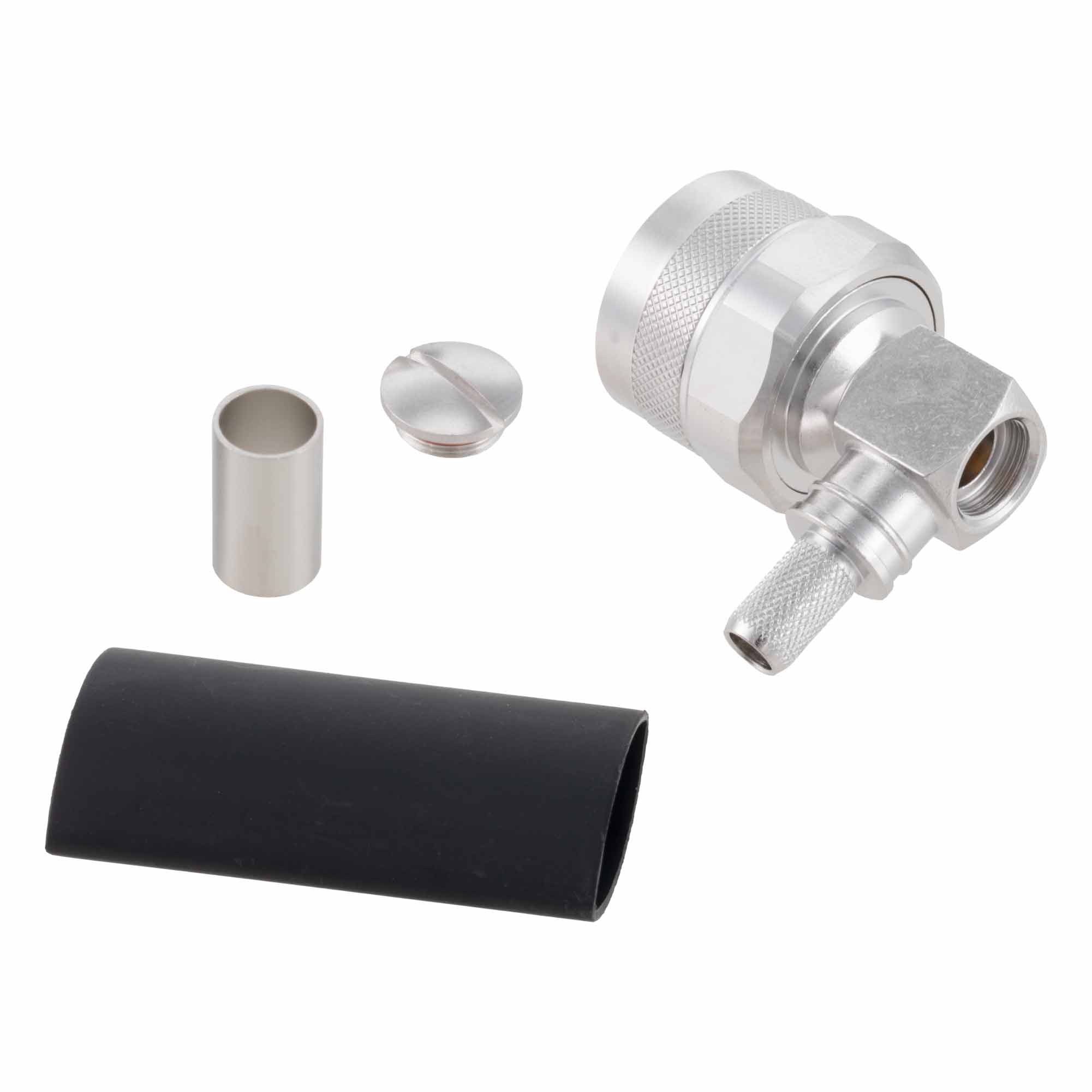 RA N Male Connector Crimp/Solder Attachment for LMR-240, LMR-240-DB, LMR-240-UF, LMR-240-FR, RG8X Cable TC-240-NMH-RA-D