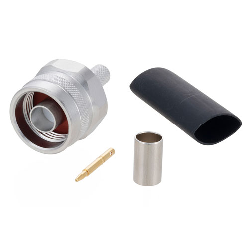 N Male (Plug) Connector For LMR-240 Cable, Crimp/Solder TC-240-NMH-X