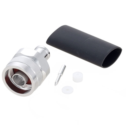 N Male (Plug) Low PIM Connector for SPP-250-LLPL, SPO-250, SPF-250 Cable, Solder TC-250-NM-LP
