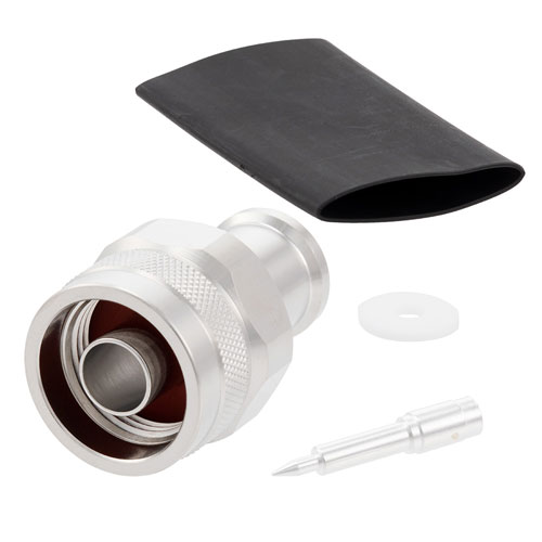 N Male (Plug) Low PIM Connector for SPP-375-LLPL, SPO-375, SPF-375 Cable, Solder TC-375-NM-LP