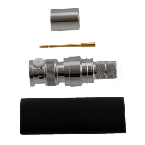 75 Ohm BNC Male Connector Crimp Attachment for LMR-400-75, LMR-400-75-DB, LMR-400-75-FR Cable TC-400-BM-75-X