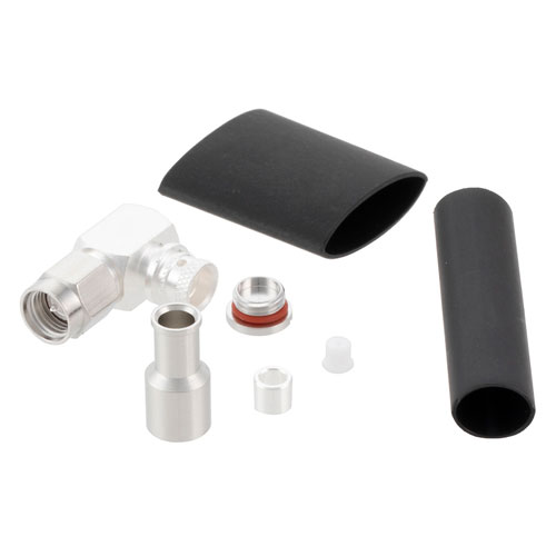 RA SMA Male Low PIM Connector Solder Attachment for TFT-402, TFT-402-LF TC-402-SM-RA-LP