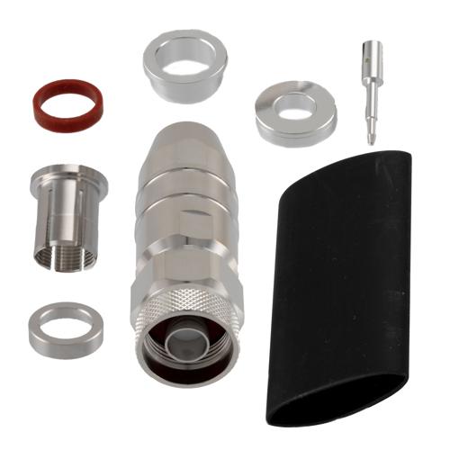 N Male Low PIM Connector Clamp/Solder Attachment for TCOM-400, TCOM-400-FR, LMR-400, LMR-400-DB, LMR-400-FR, LMR-400-UF TCP-400-NMC-LP