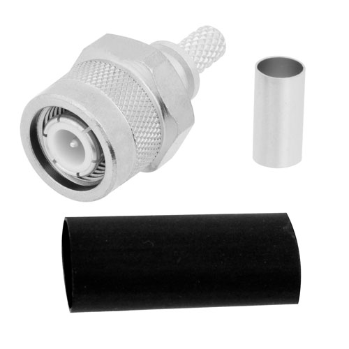 TNC Male (Plug) Connector For LMR200 Cable, Crimp/NonSolder Contact