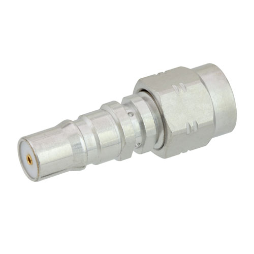 SnapOn QMA Female (Jack) to SMA Male (Plug) Adapter, TriMetal Plated