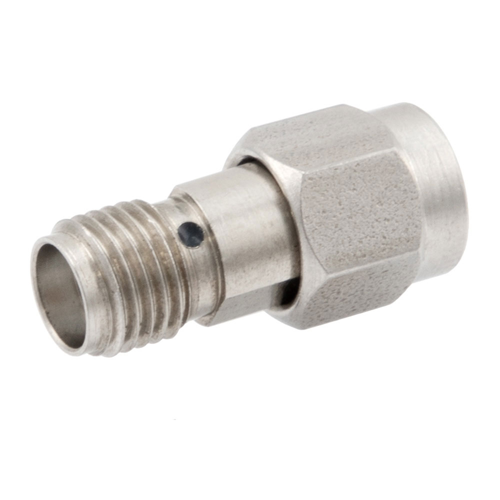 SMA Female (Jack) to 2.92mm Male (plug) Adapter, Passivated Stainless Steel  Body, 1.35 VSWR