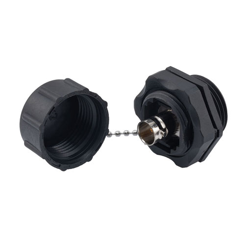 Waterproof IP68 BNC Female to BNC Female Bulkhead Adapter, with Copper Body