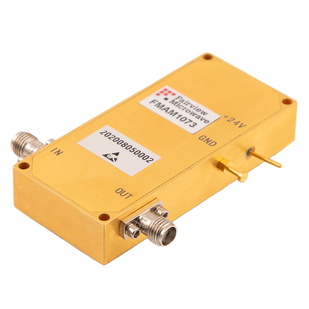 44 dB Gain GaN Input Protected Low Noise Amplifier Operating from 5 GHz to 13 GHz with 1.8 dB NF, 25 dBm Psat and SMA