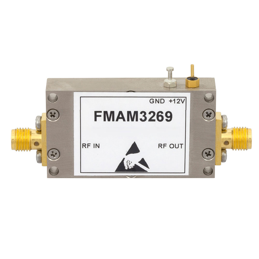 076-107568-001 10 GHZ 12 v SMA  15 GHz have 23 dB gain HARRIS amplifier 8 dBm 