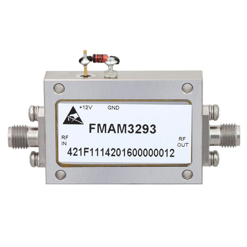 2.5 dB NF, 6 GHz to 12 GHz, Low Noise Broadband Amplifier with 30 dB