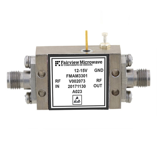3.5 dB NF, 2 GHz to 18 GHz, Low Noise Broadband Amplifier with 10 dBm