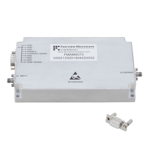 40 dB Gain High Power GaN Amplifier at 10 Watt Psat Operating from 6