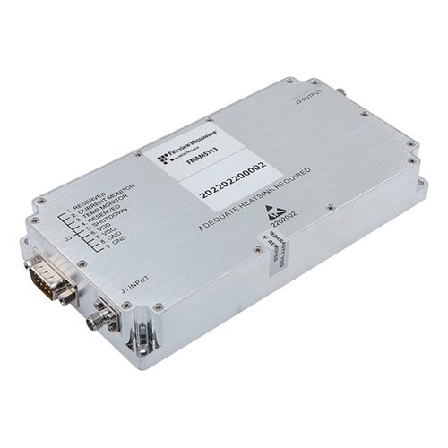 47 dB Gain High Power GaN Amplifier at 50 Watt Psat Operating from 500