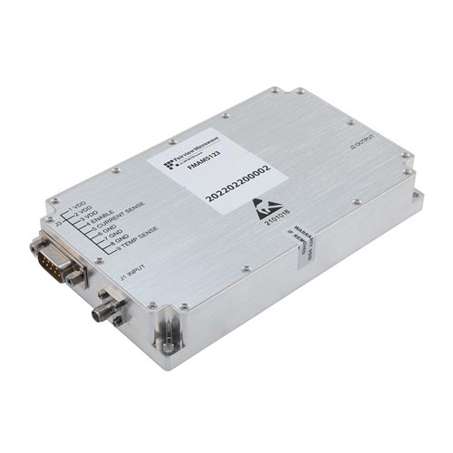 40 dB Gain High Power GaN Amplifier at 10 Watt Psat Operating from 6