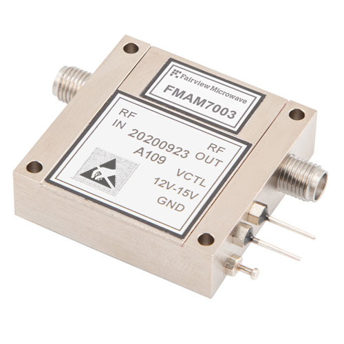 Variable Gain Control Amplifier, 2 GHz to 6 GHz, GaAs FET, 40 dB Gain