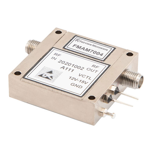 Variable Gain Control Amplifier, 2 GHz to 8 GHz, GaAs FET, 40 dB Gain