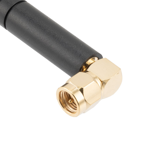 2.4 GHz to 2.5 GHz Stubby Antenna, Monopole, 90degree angle, SMA Male
