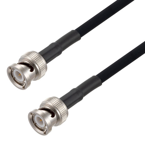 BNC Male to BNC Male Cable RG223 Coax with Heat Shrink