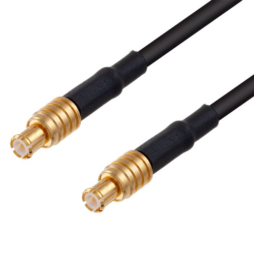 Flexible MCX Plug to MCX Plug Cable RG174 Coax with Heat Shrink