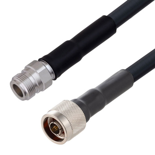 Low Loss N Male to N Female Cable 12 Inch Length LMR400UF Coax