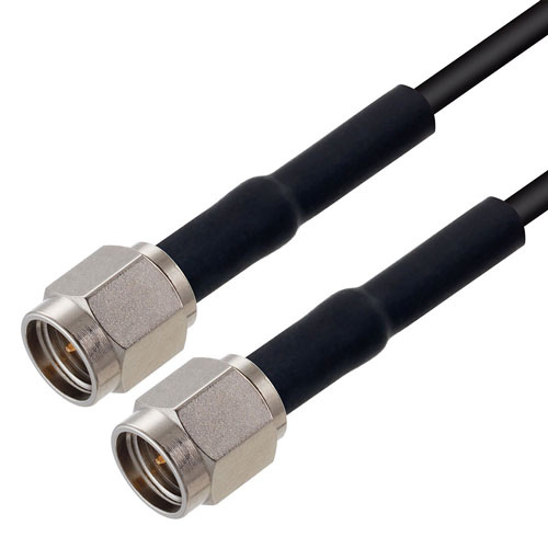 Low Loss SMA Male to SMA Male Cable LMR100AUF Coax in 100 cm
