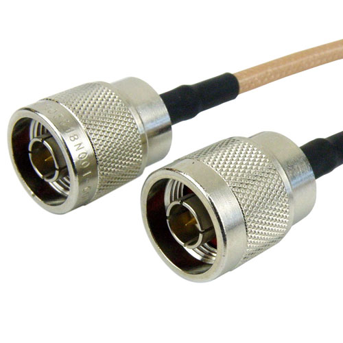 N Male (Plug) to N Male (Plug) Cable RG-142 Coax Up To 4 GHz, 1.35 VSWR ...