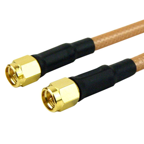 SMA Male to SMA Male Cable RG-142 Coax in 6 Inch