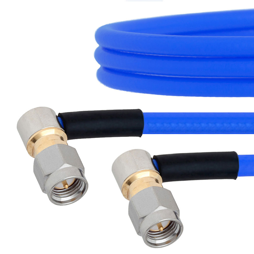 RA SMA Male (Plug) to RA SMA Male (Plug) Cable FM141FLEX Coax Up